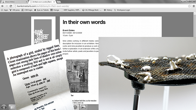 <a href='http://bankstreetarts.com/exhibitions/in-their-own-words/'>http://bankstreetarts.com/exhibitions/in-their-own-words/</a>